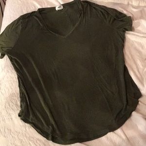 Olive green stretch tee